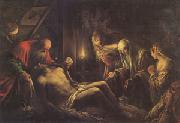Jacopo Bassano The Descent from the Cross (mk05) oil painting on canvas